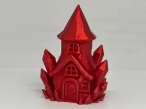 Fairy tale cottage of crystals