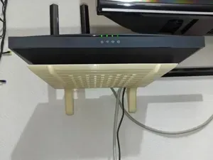 A shelf for the router