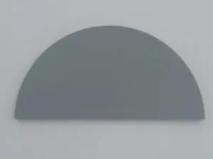 Flat 2D semi circle shape