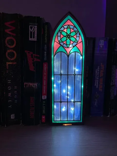 Gothic Cathedral Window Lantern Light-Up Booknook — Image 4 of 11