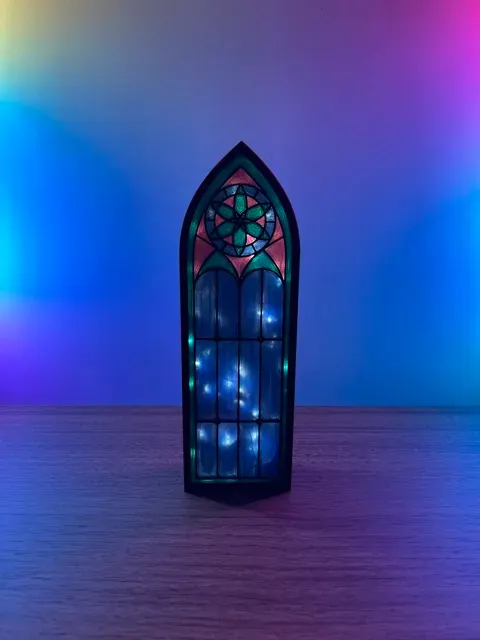 Gothic Cathedral Window Lantern Light-Up Booknook — Image 7 of 11