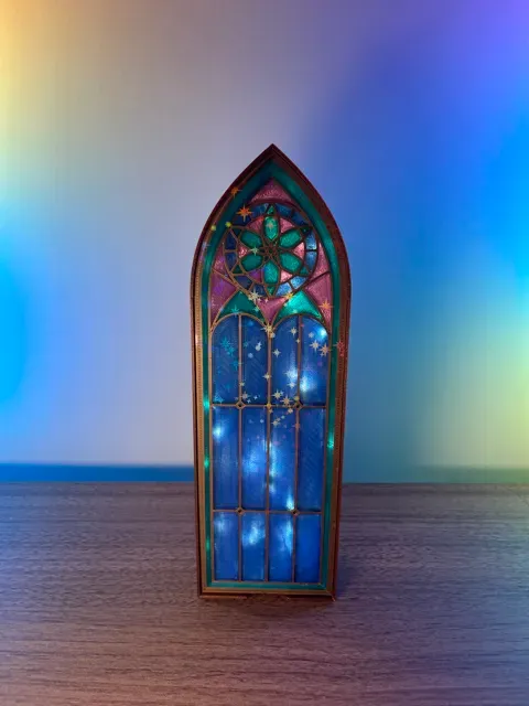 Gothic Cathedral Window Lantern Light-Up Booknook — Image 9 of 11