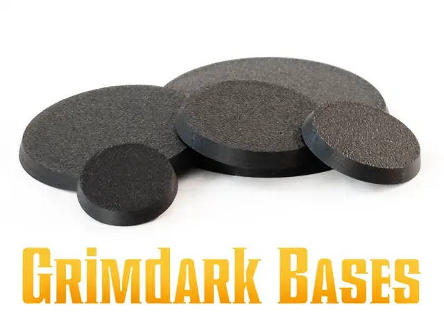 Grimdark miniature bases