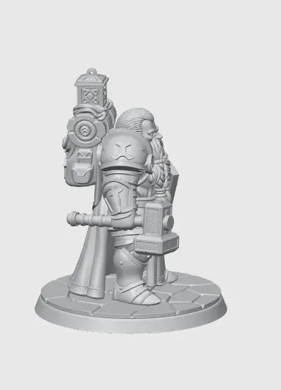 Cleric/Paladin Dwarf Male D&D Miniature (37mm) — Фото 9 из 10
