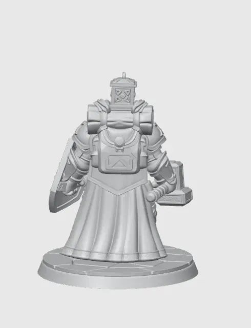 Cleric/Paladin Dwarf Male D&D Miniature (37mm) — Фото 10 из 10