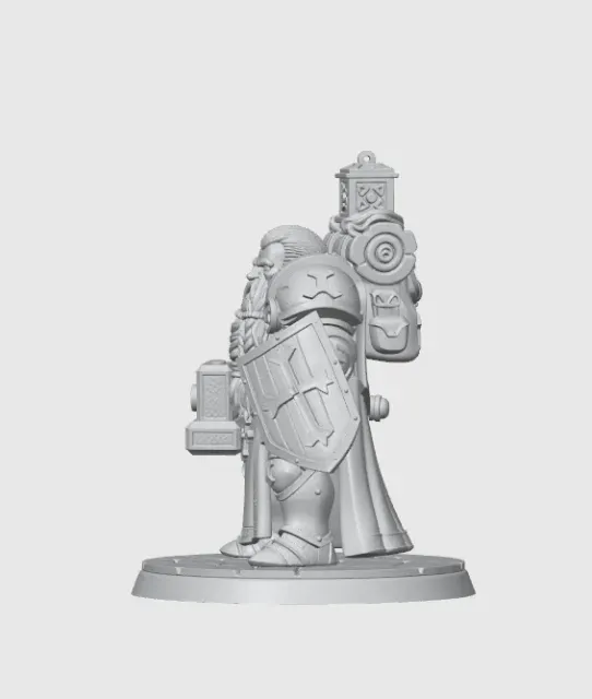 Cleric/Paladin Dwarf Male D&D Miniature (37mm) — Фото 8 из 10