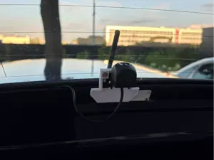 Skoda Fabia III rear view camera mount