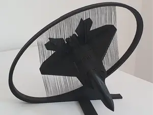 F-22 Raptor - String art display - Aiming