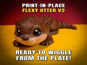 Cute Flexy Otter v2 (Articulated Fidget Toy)