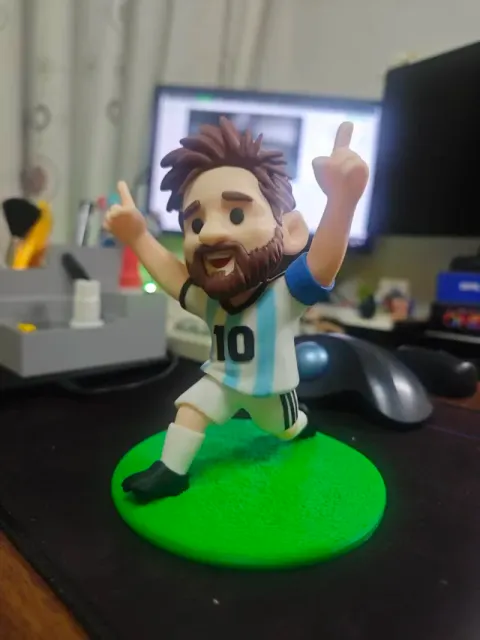 世界杯｜自制 Q 版梅西（Lionel Messi‌）10 号球衣潮玩模型-无AMS分件打印 — Фото 7 из 7