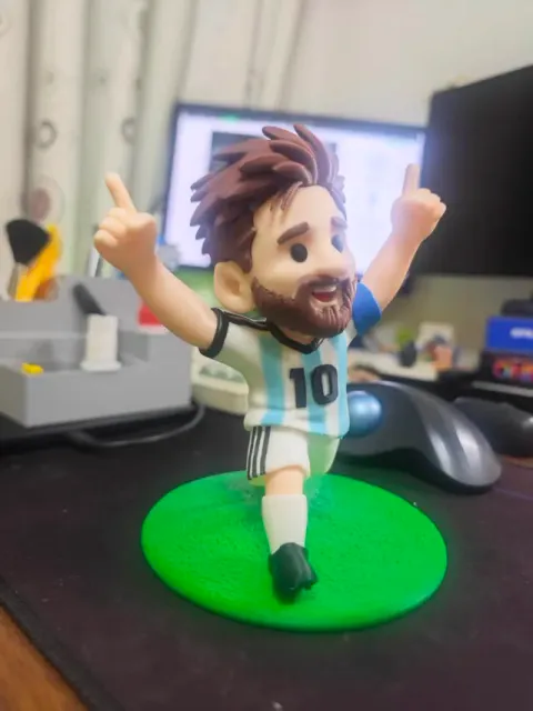 世界杯｜自制 Q 版梅西（Lionel Messi‌）10 号球衣潮玩模型-无AMS分件打印 — Фото 3 из 7