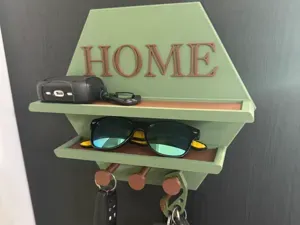 Home Entryway Shelf & Key Holder | Wall Organizer