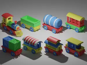 Toy Train Set