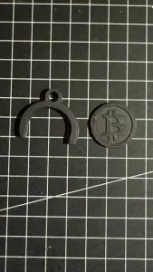 Bitcoin Shopping Cart Chip + Holder