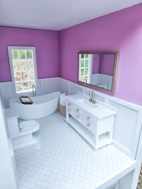 1:12 Scale Bathtub – Dollhouse Bathroom Fixture — Фото 3 из 3