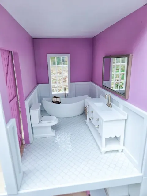 1:12 Scale Bathtub – Dollhouse Bathroom Fixture — Фото 2 из 3