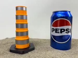 Traffic Drum Cone Barrel Scale 1:10 miniature
