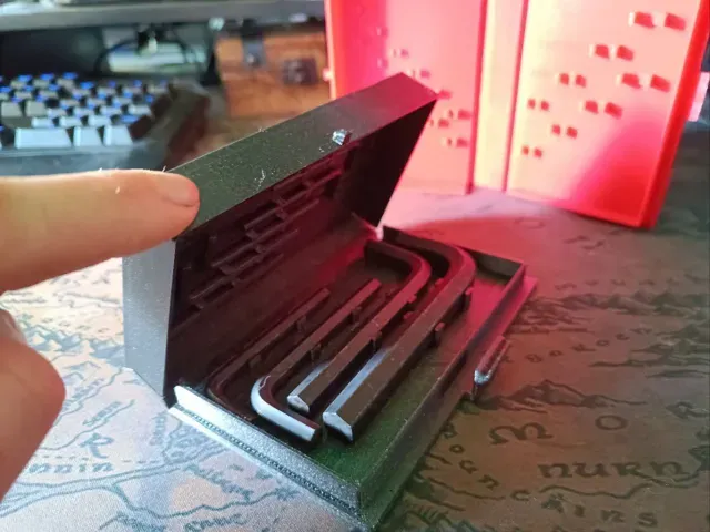 Hex key tool box Print-in-place — Image 2 of 4