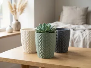 Chevron Quilt Planter