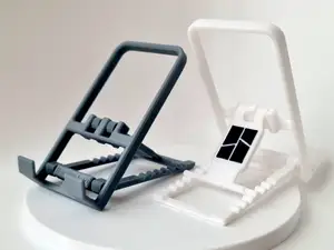 Bambulab foldable phone stand print in place