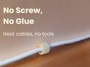 No Screw, No Glue – Cable Clip for Baseboards