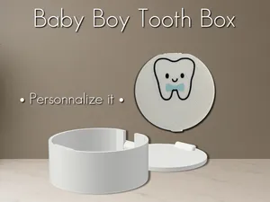 Baby Boy Tooth Box