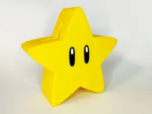 Super Mario Star Coin Bank (AMS / No AMS Options)
