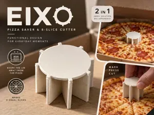 EIXO-2in1 Pizza Saver & 8-Slice Cutter-CINZASTUDIO