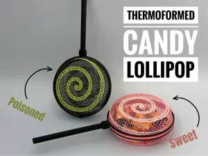 Thermoformed candy lollipop - Halloween treats