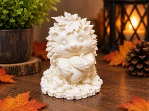 Cute Autumn Hedgehog with Acorn – Fall Decoration