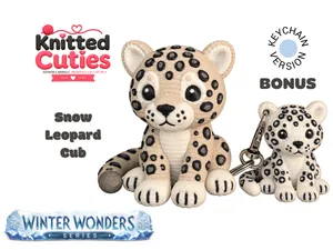 Knitted Cuties | Snow Leopard Cub
