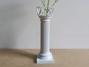Flower stand - column with hearts