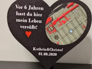 Lieblingsort-Herz personalisierbar – Geschenk