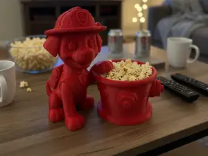 Fireman Dalmatian Popcorn / Snack Bowl