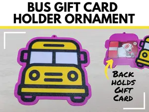 School Bus Driver Appreciation Gift Card Ornament