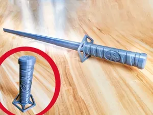 Collapsible Snowflake Katana Print-in-Place