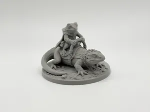 Boghopper Raider – Frog Rogue Rider DnD Miniature