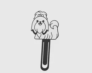 BookMark Dog Shih Tzu Cute Kawaii