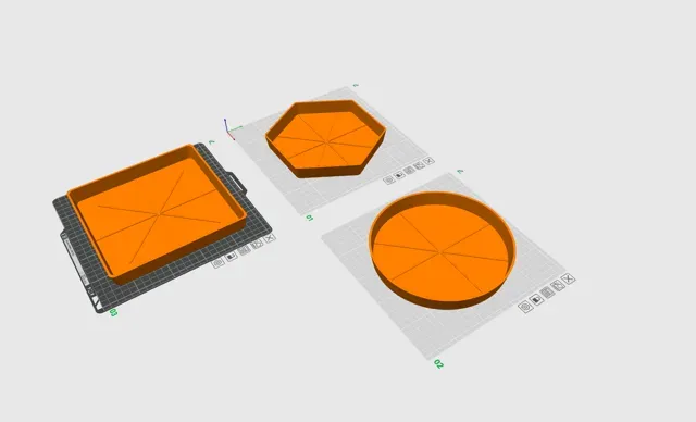 Parametric Plant Saucer | Customizer Round/Sq/Hex — Image 5 of 6