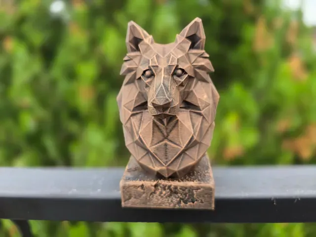 SHETLAND SHEEPDOG LOW POLY BUST — Фото 3 из 8