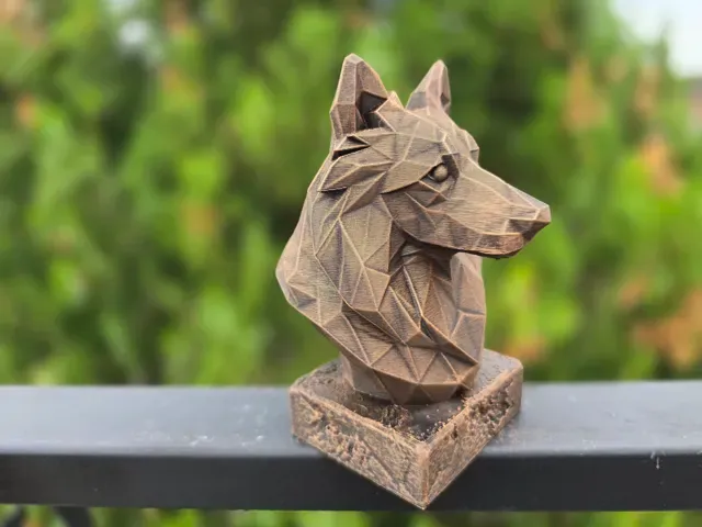 SHETLAND SHEEPDOG LOW POLY BUST — Фото 4 из 8