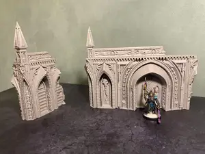 Wargame terrain Small ruin 2 Grimdark Gothic