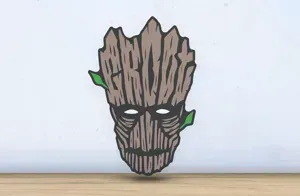 Groot - Layered - Word Wall Art