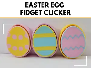 Easter Egg Spring Fidget Clicker Keyboard