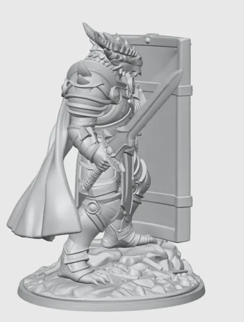Paladin Dragonborn Male D&D Miniature (48mm) — Фото 12 из 12