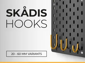 IKEA Skadis Easy Hooks (20–60 mm)