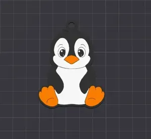 cute animal , patrick the penguin keychain / necklace charm (free for commercial use)