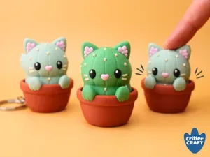 Cactus Cat Clicker Fidget Toy