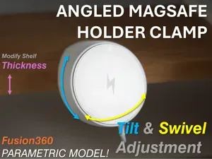 [Parametric] Angled Magsafe Clamp Holder