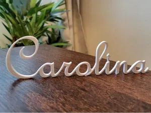 3D Printable Name Display (Carolina)